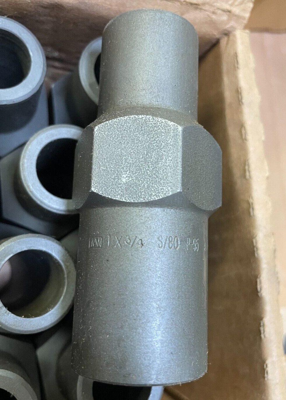 SWAGE NIPPLE 1″ x 3/4″ Schedule 80 Concentric Plain Both End A234 WPBN SP95 USA