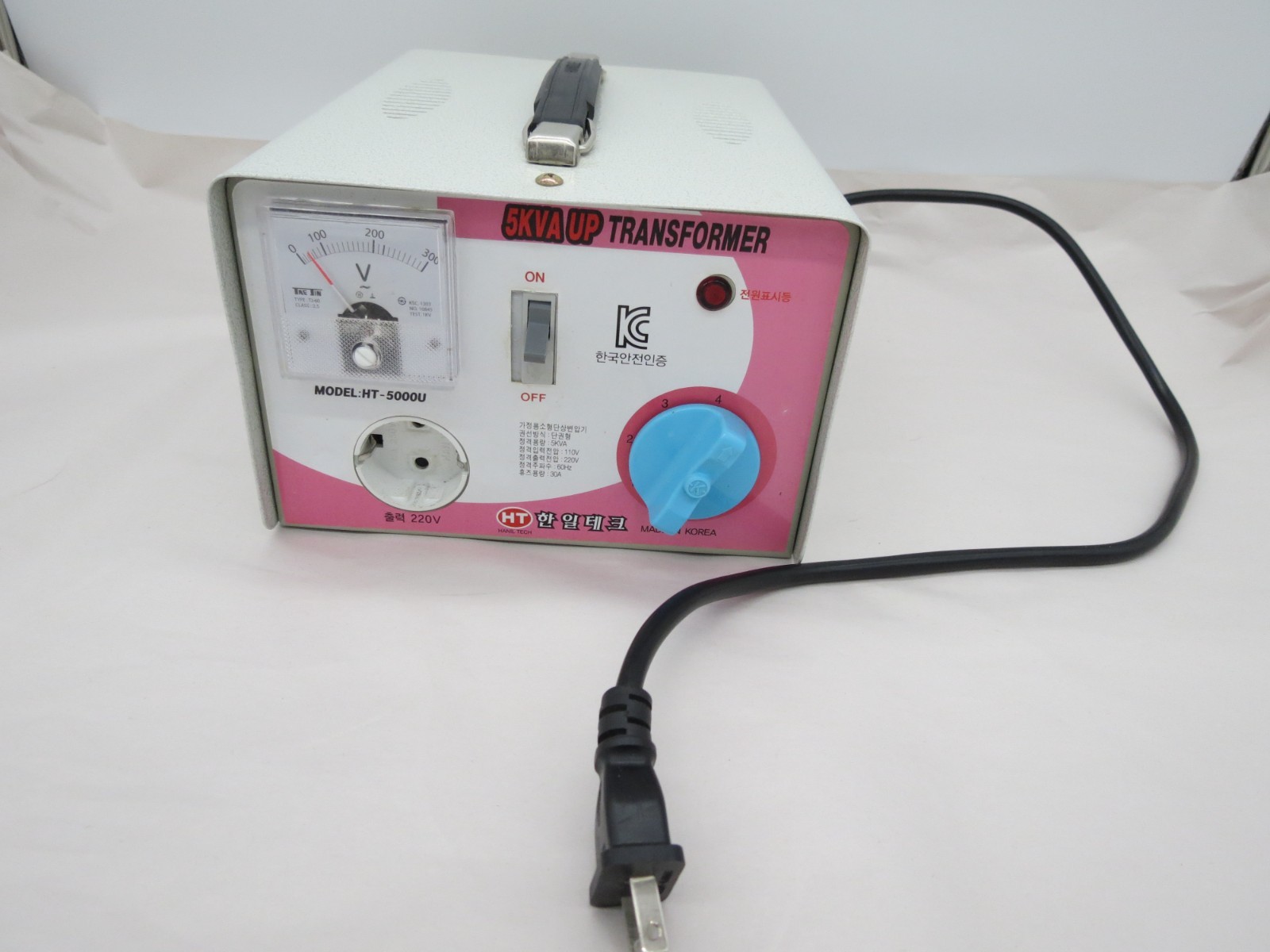 5kVA Step-Up Transformer 110V to 220V – For Korean 220V Appliances