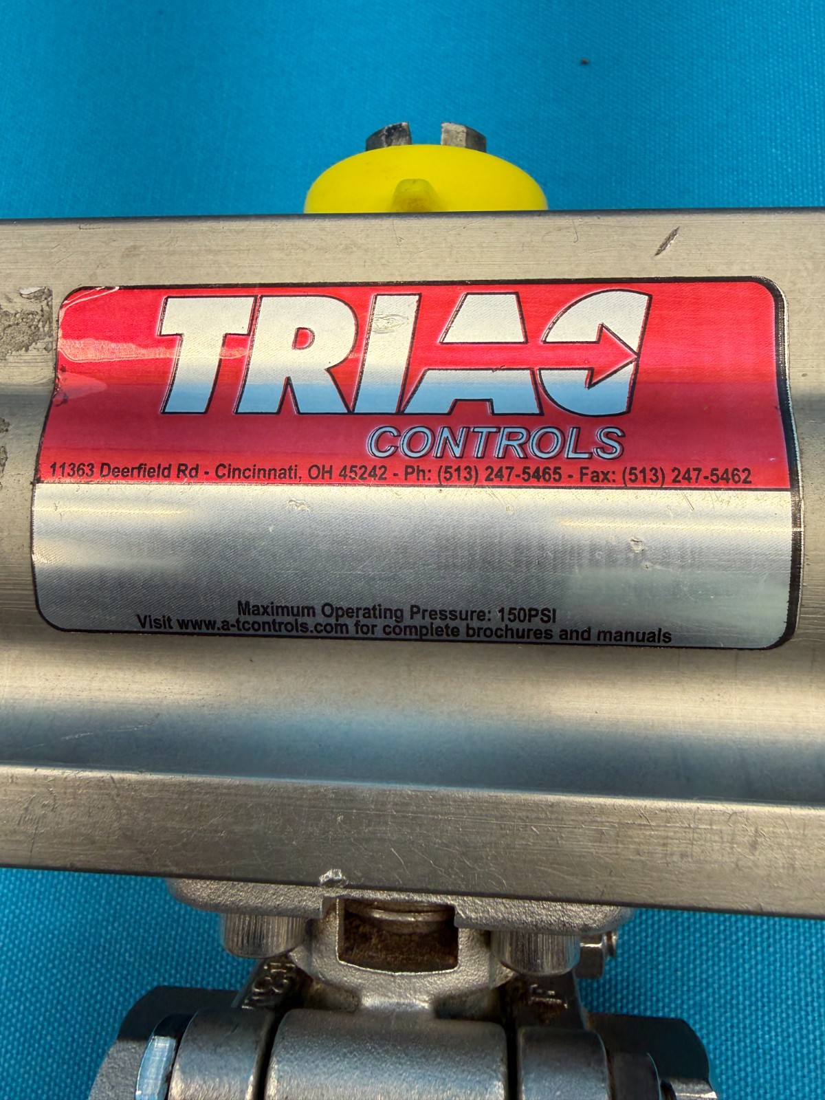 Triac Controls 150PSI Pneumatic Actuator Ball Valve
