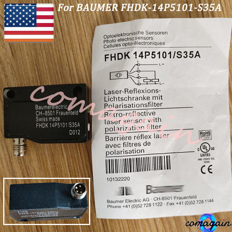 Photoelectric Sensor For BAUMER FHDK-14P5101-S35A FHDK 14P5101/S35A New In Box
