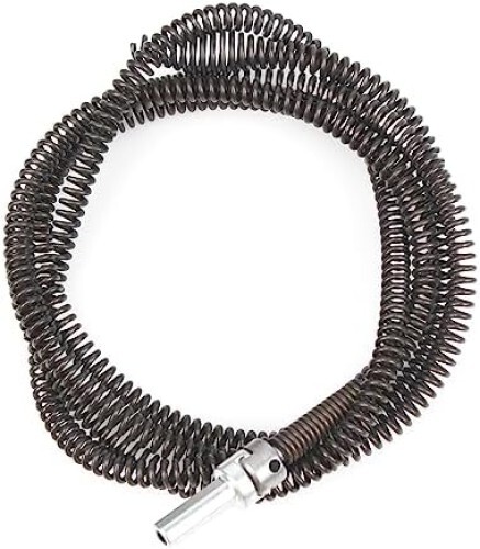 Drill Snake for Plumbing 6.5Ft Drain Snake Cable with Drill Connector Flexible A
