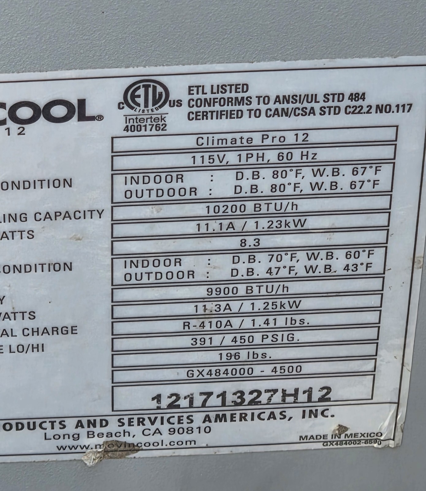 Movincool Office Pro 12 Portable Air Conditioner