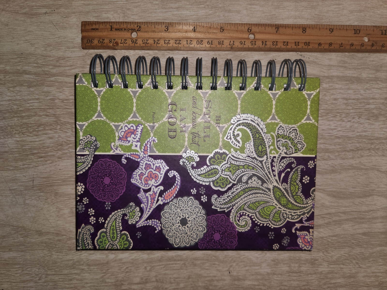BE STILL AND KNOW THAT I AM GOD SPIRAL BOUND JOURNAL LINED~NEW COND~SEE PICS