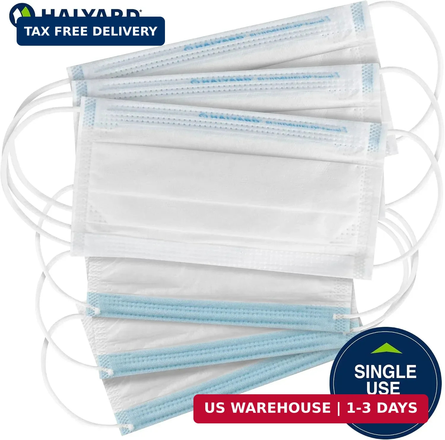 HALYARD FLUIDSHIELD 1 Fog-Free Disposable Procedure Mask,with SO SOFT Lining&SO