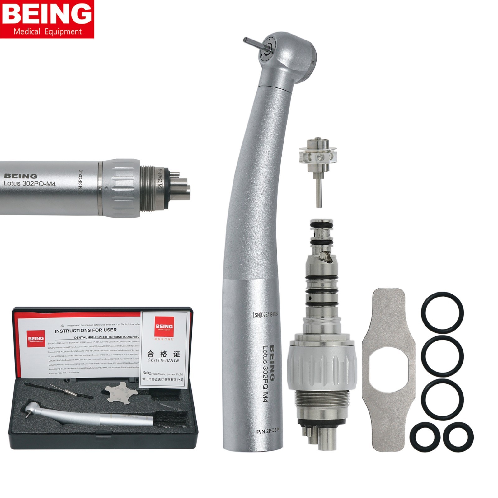 BEING Dental Air Turbine High Speed Handpiece Fiber Optic KaVo MULTIflex Lotus