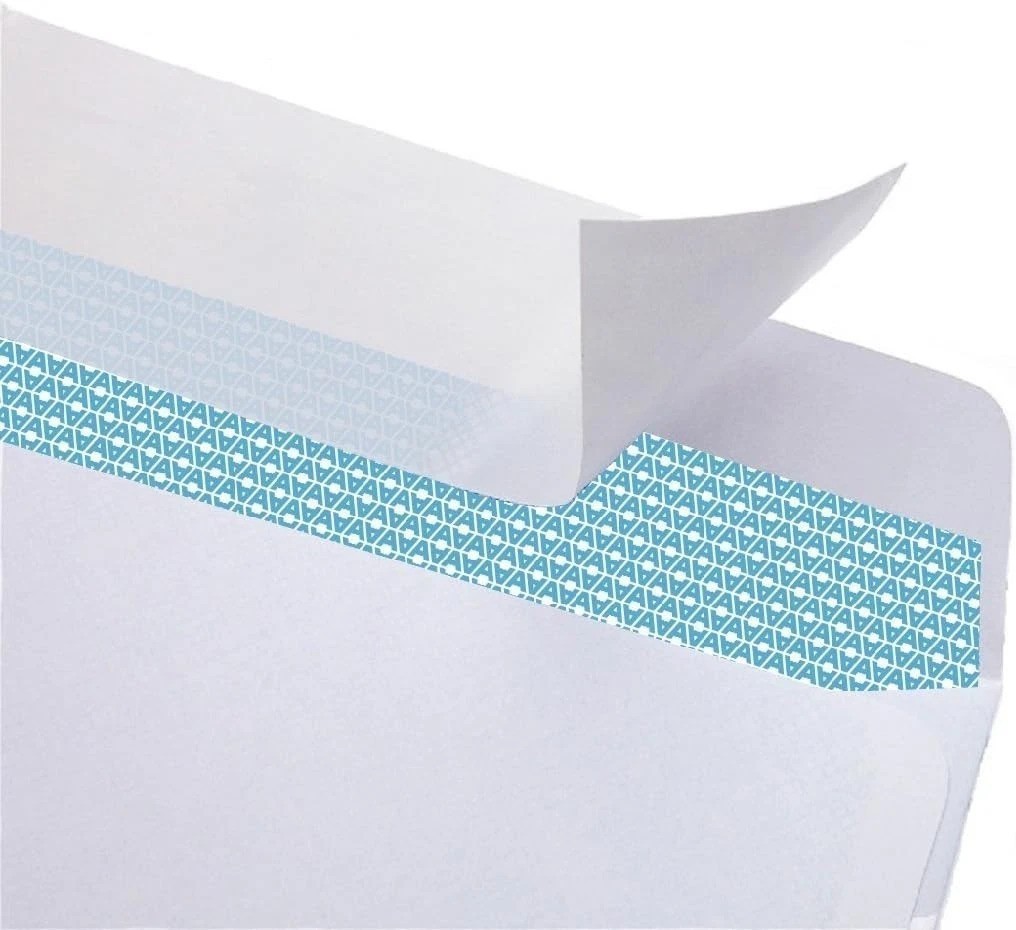 24 LB Self-Sealing Security Envelopes with Window – 500 Pack 4.125 x 9.5