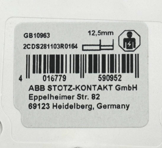 ABB S201P-C16NA Circuit Breaker 2CDS 281103 R0164 (1 BOX-5 PCS)