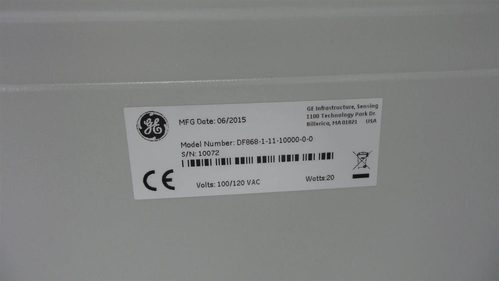GE DigitalFlow DF868 Panametrics Ultrasonic Liquid Flowmeter-Free Shipping