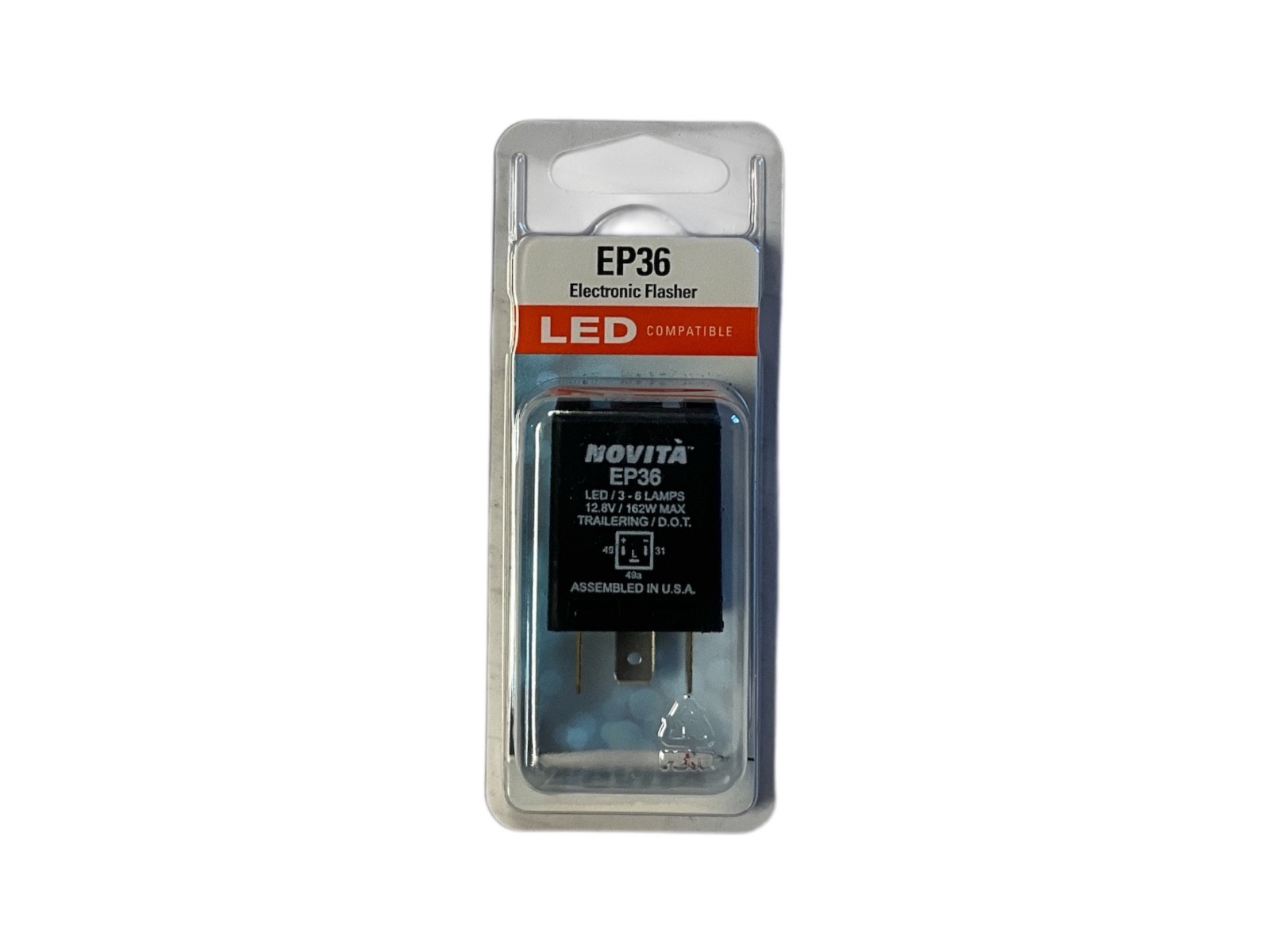 Novita EP36 Electronic LED Flasher Relay 3-Pin 12V Turn Signal Hazard OEM