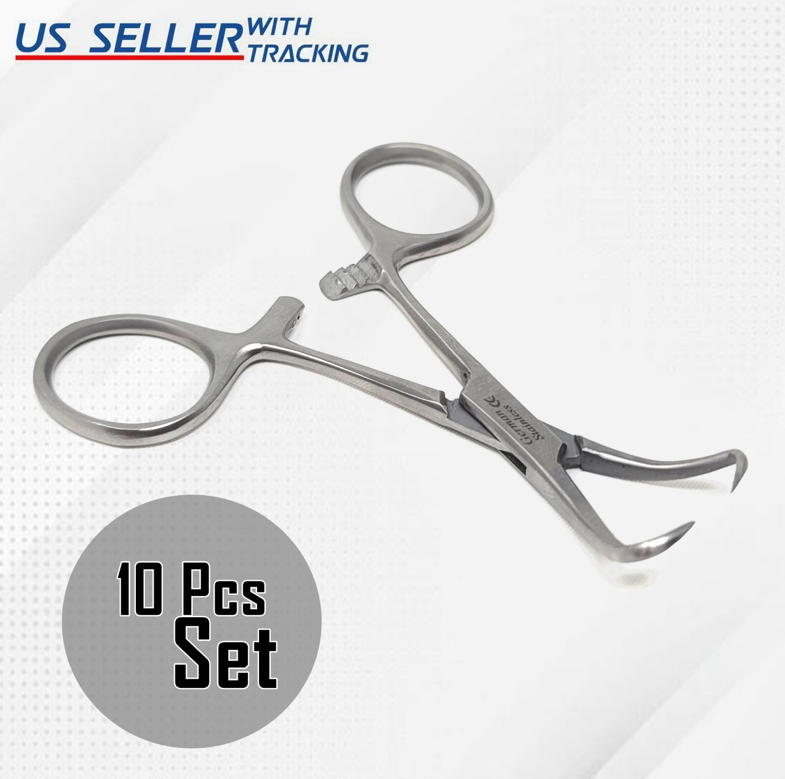 10 PC O.R GRADE BACKHAUS TOWEL CLAMP 3.5″ SATIN FINISH