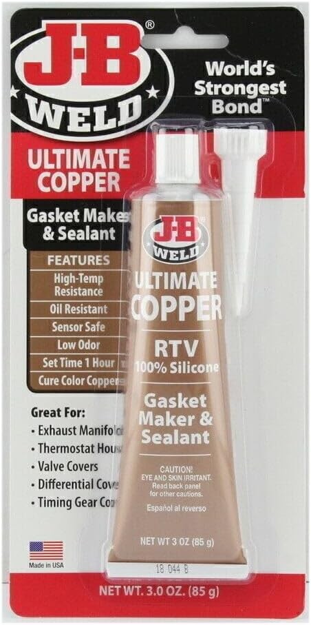 J-B Weld 32329 Ultimate Black RTV Silicone Gasket Maker and Sealant – 3 oz. – Bl