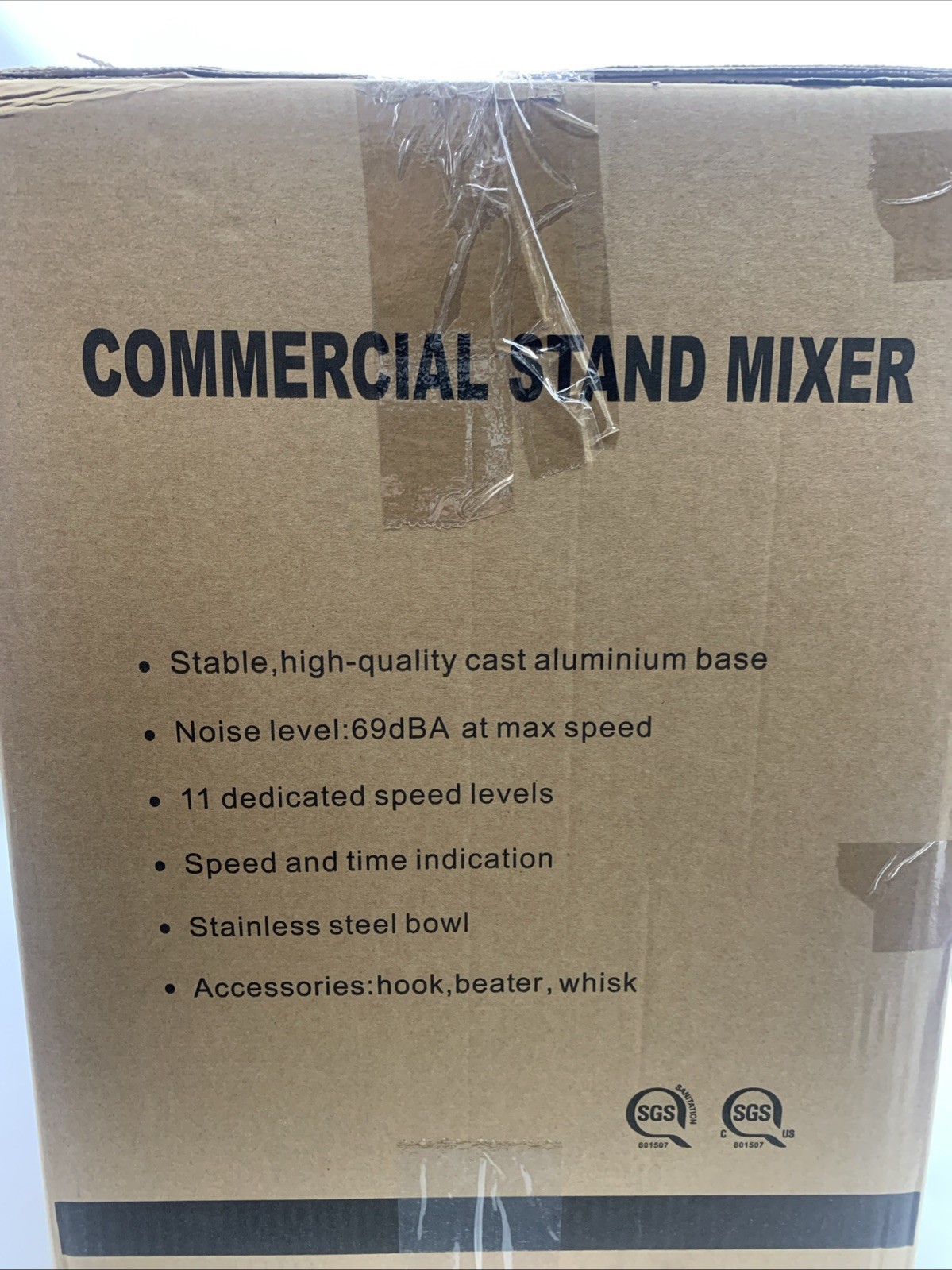 ZACME 8.4QT Commercial Stand Mixer 800W with Aluminum Die Casting Low Noise