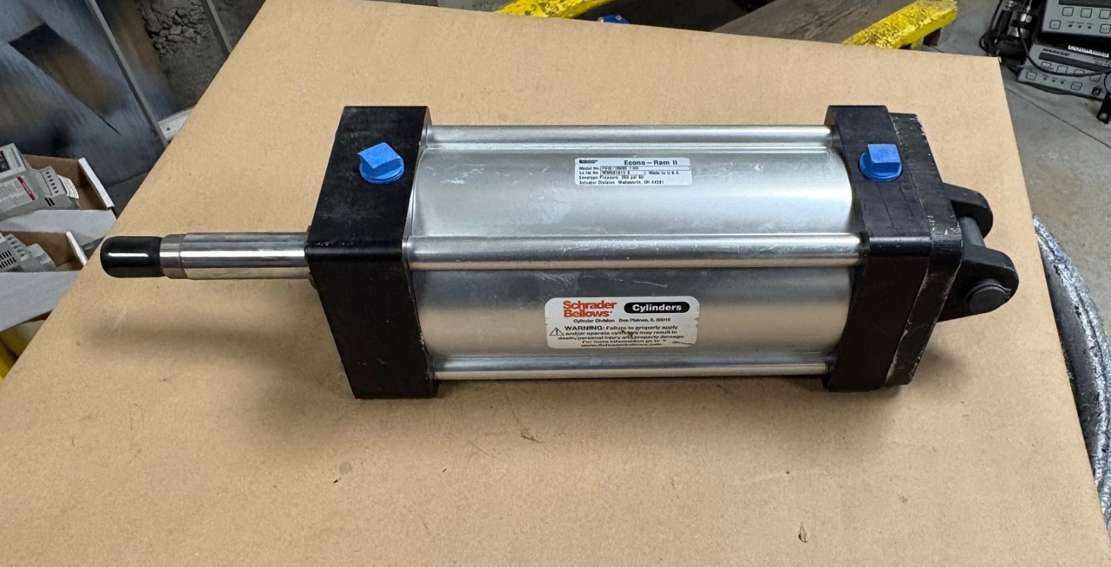 SCHRADER BELLOWS ECONO-RAM II FW2E11850BS 7.000 PNEUMATIC CYLINDER 250 PSI NEW