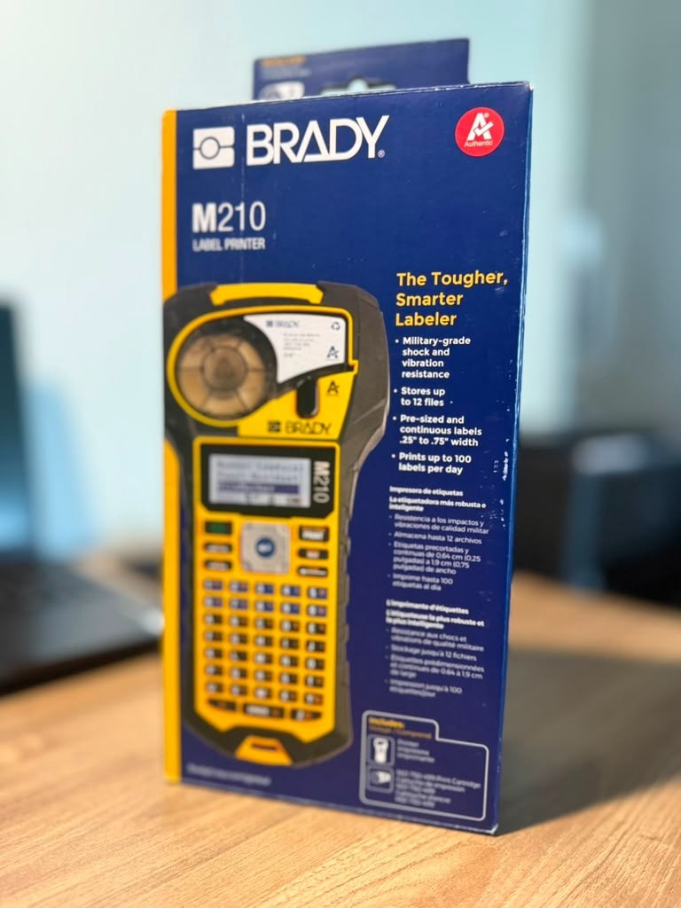 Brady M210 Portable Label Printer Industrial Handheld Thermal Label Maker – New