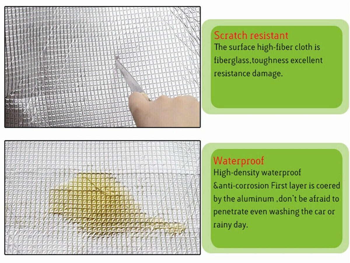 Automotive Sound Deadening Reflective Insulation Heat Barrier Noise Proof 2×5