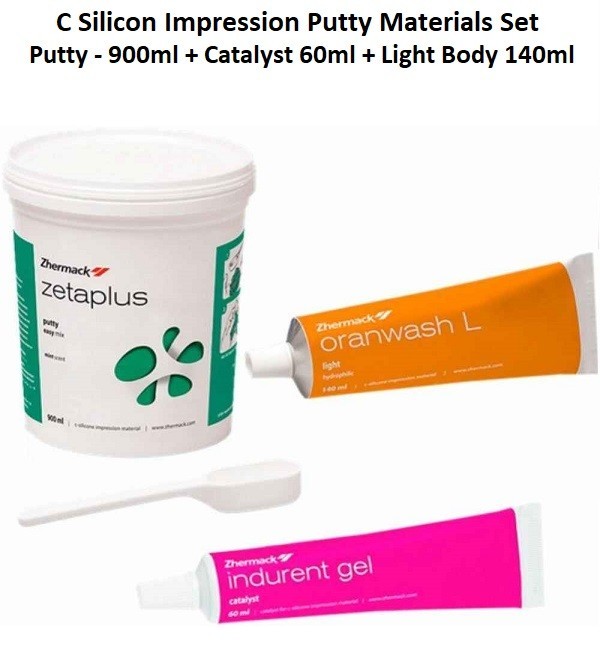 ZETAPLUS PUTTY C SILICON DENTAL IMPRESSION MATERIAL INTRO KIT – ZHERMACK ITALY