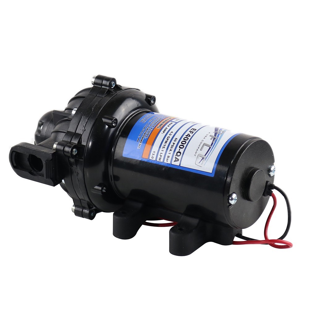 Everflo EF4000-QA 12V Diaphragm Sprayer Pump – 4.0GPM, 60 PSI Max, 3/4″ QA Ports