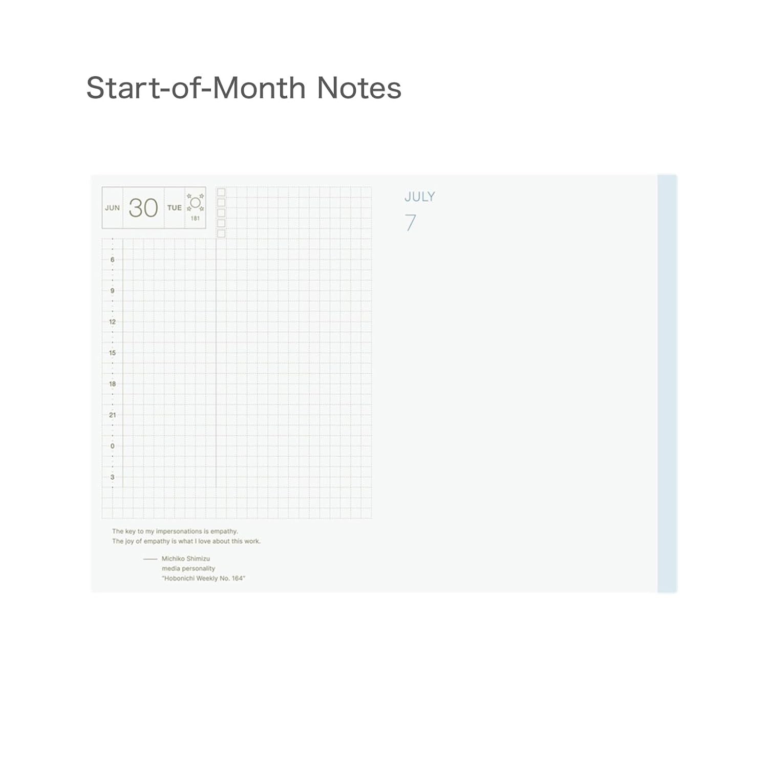 Hobonichi Techo 2026 Original Book – A6, English, Daily, January Start, Monday S