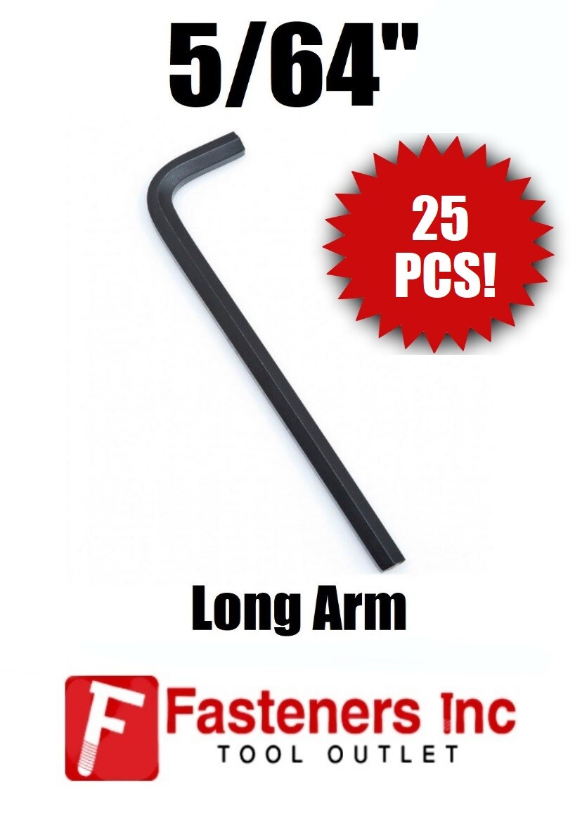 (Qty 25) 5/64″ Long Arm Allen Key Hex Wrench