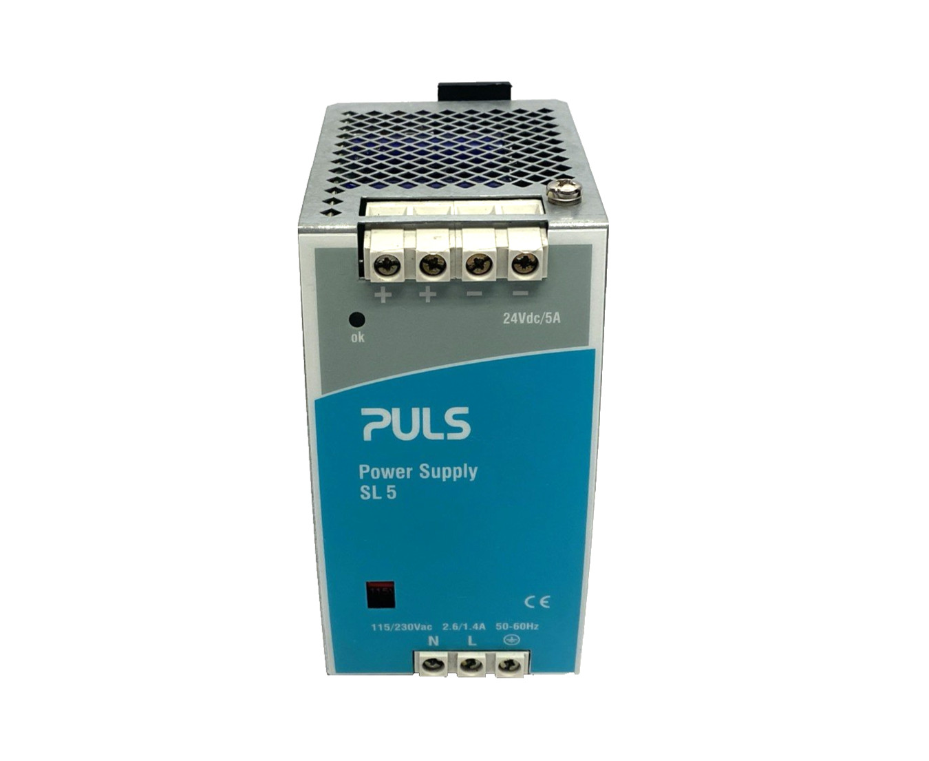Puls SL5.100 Single Phase DIN Rail Power Supply 115/230VAC 24VDC 5A 120W