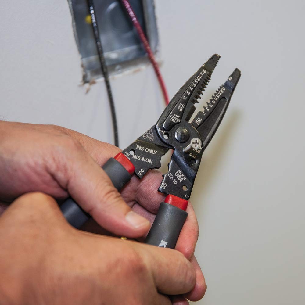 Klein Tools 1019 10 – 26 AWG Solid, 12 – 28 Stranded, Gray/Red