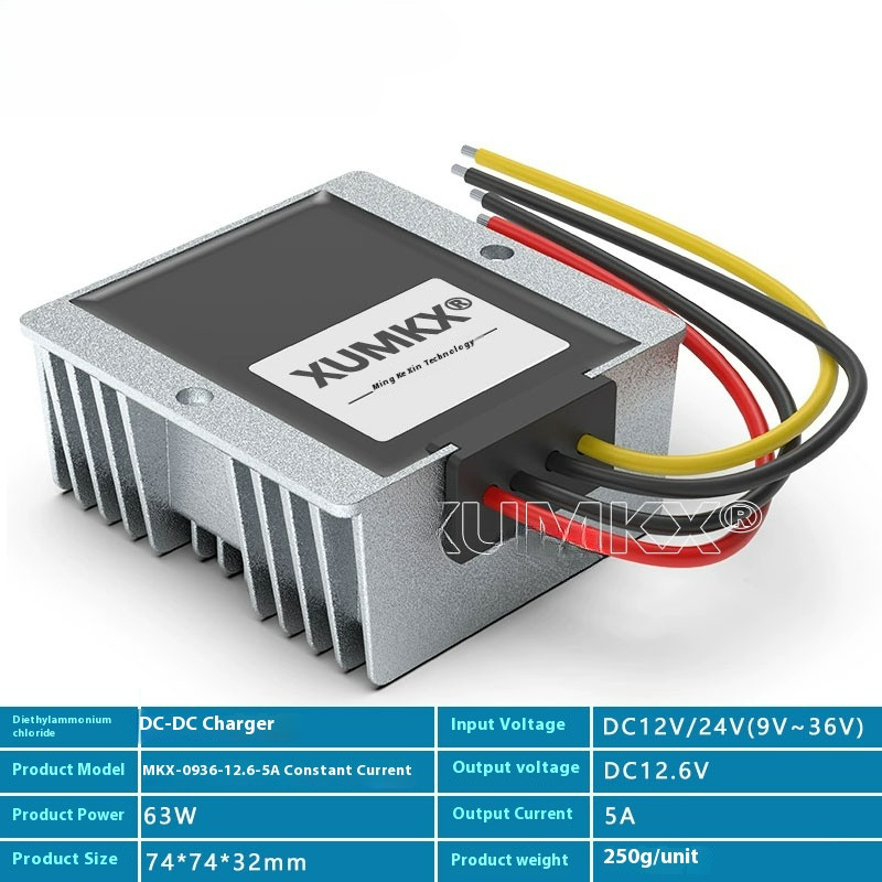 12V Ternary Iron Phosphate Charger Module DC 24V To 12.6V 14.5V Constant Current