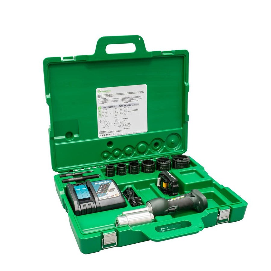GREENLEE LS50L11B – BATTERY-HYDRAULIC KNOCKOUT KIT w/ SLUG BUSTER 1/2″ – 2″