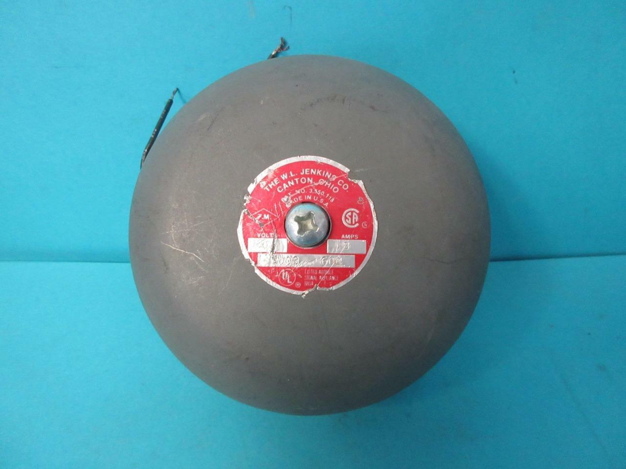 W.L. JENKINS MODEL 1003 600C .8 A 120V ALARM GRAY 6″ INCH AUDIBLE SIGNAL 883A