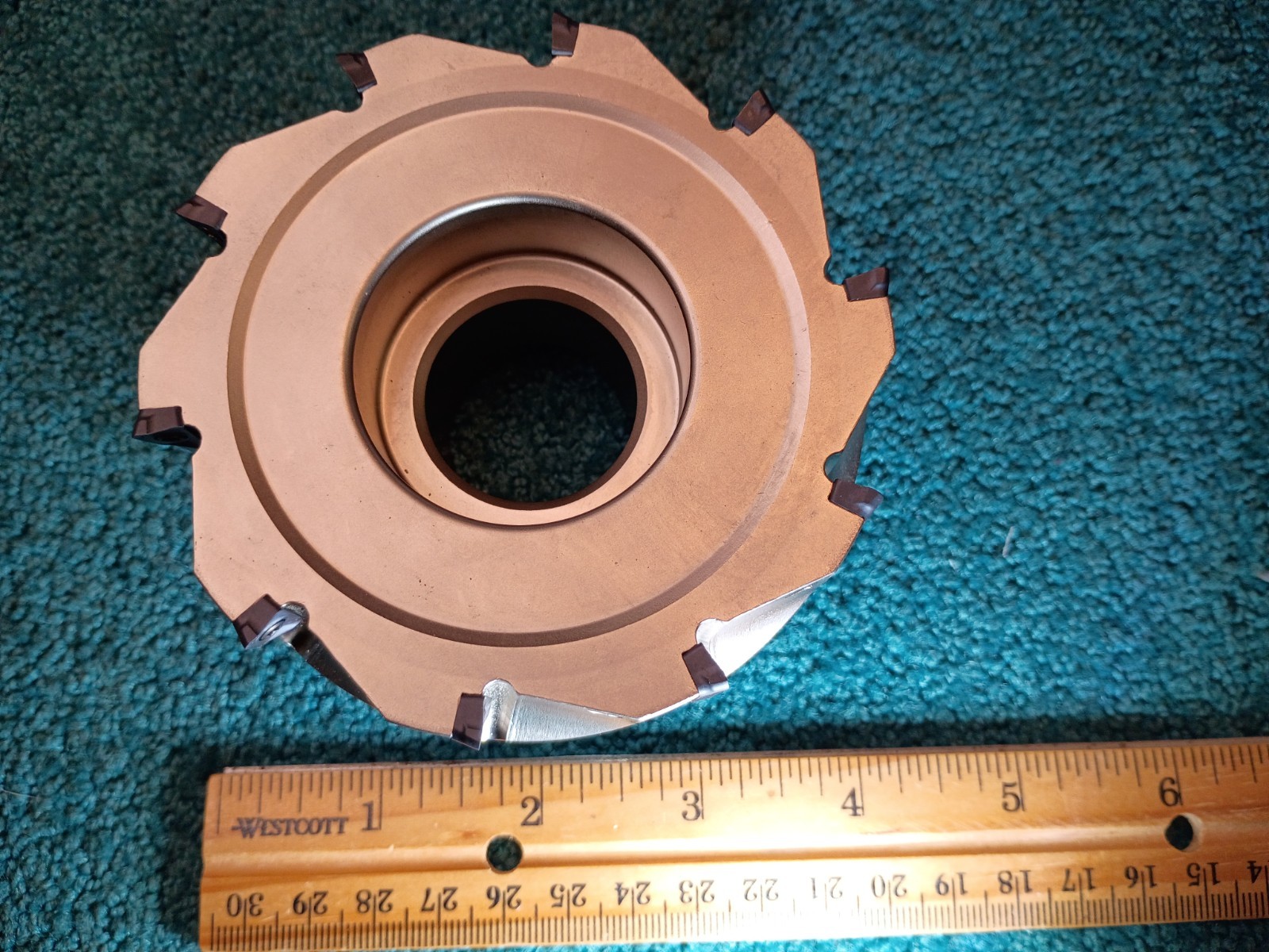 Nexus Tool 4″ Indexable Face Mill 2643236, 90° 1-1/4″ SHK FM11-4.00-1.25-10