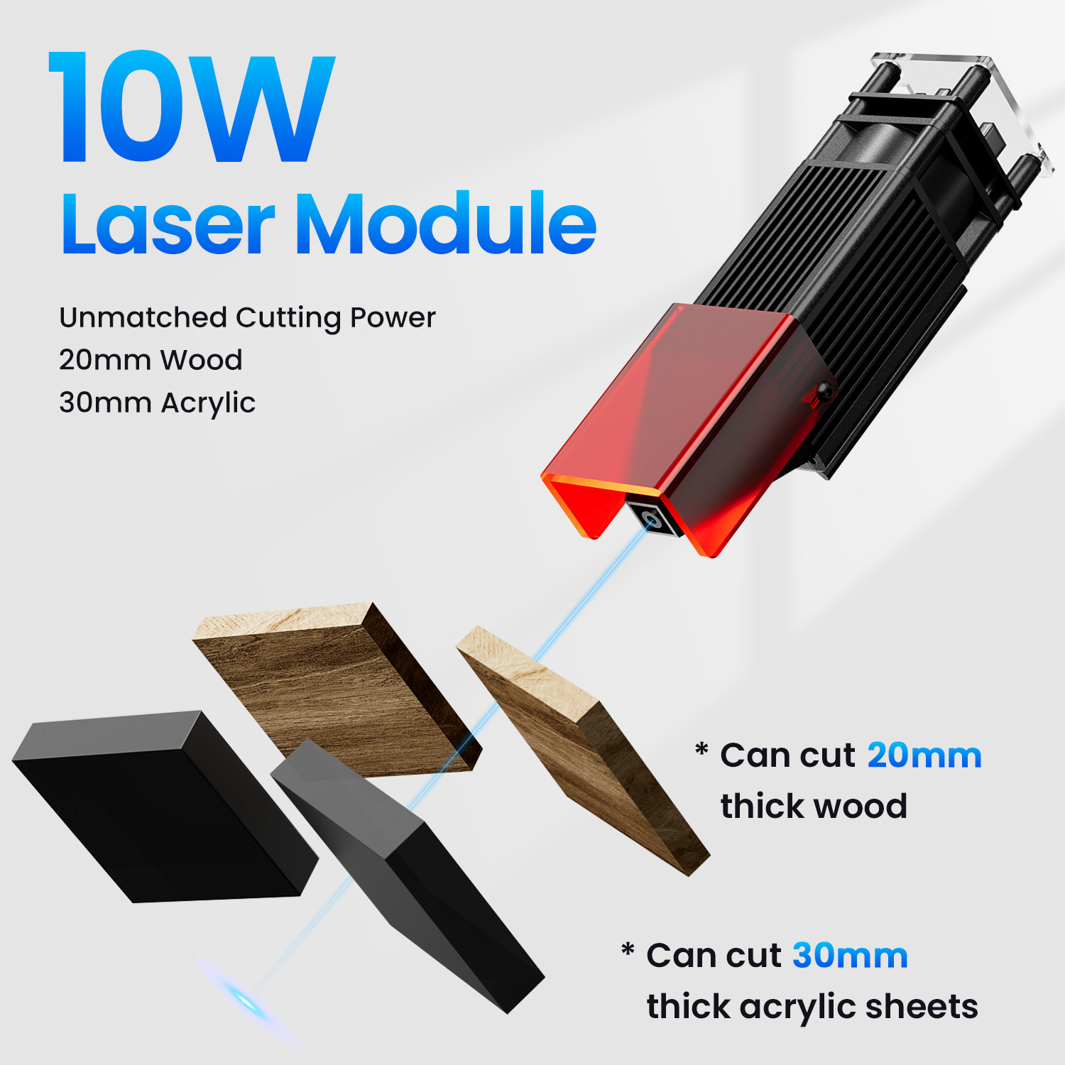 Longer RAY5 10W Wood and Metal Laser Engraver and Cutter 400*400mm DIY Tool