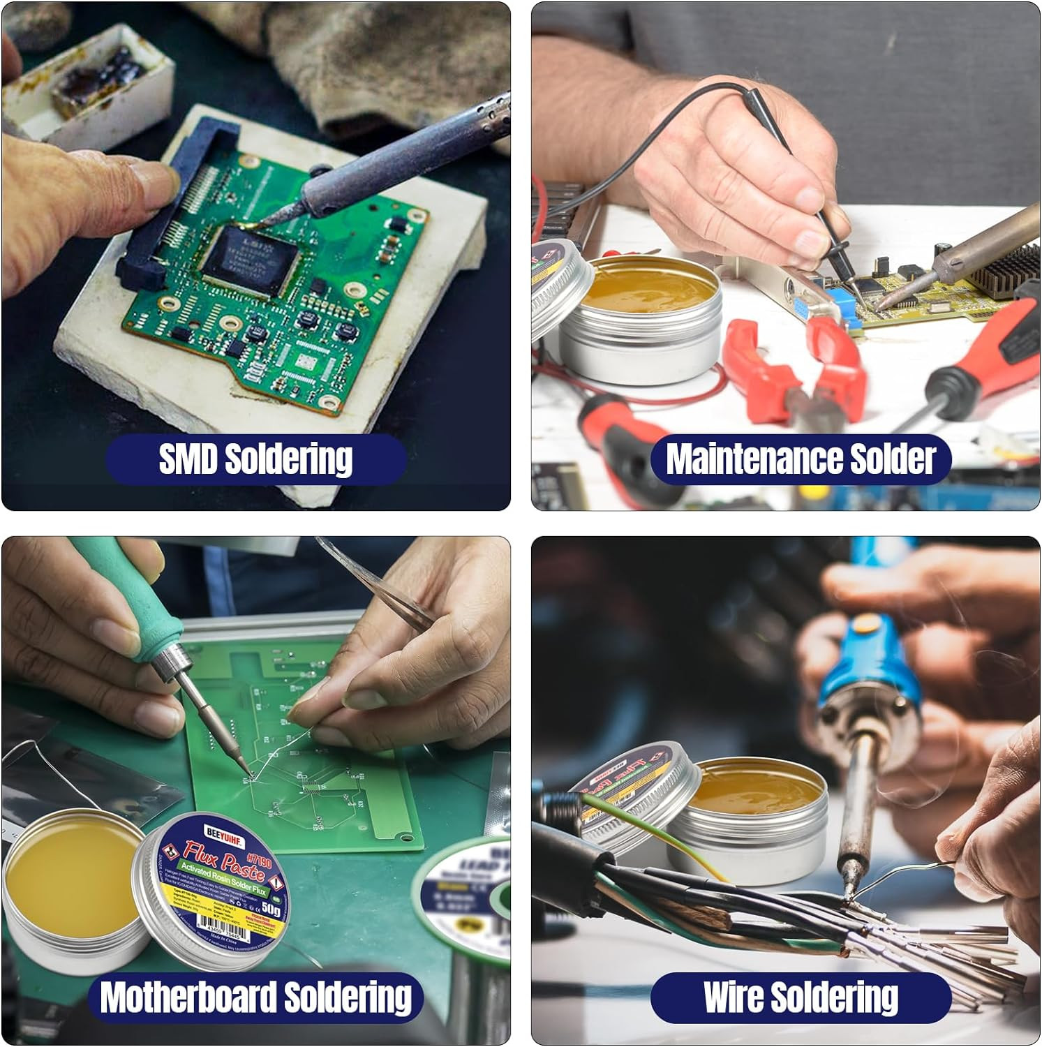 Rosin Solder Flux Paste, Flux for Soldering for SMD BGA LED PCB IC CPU Electroni