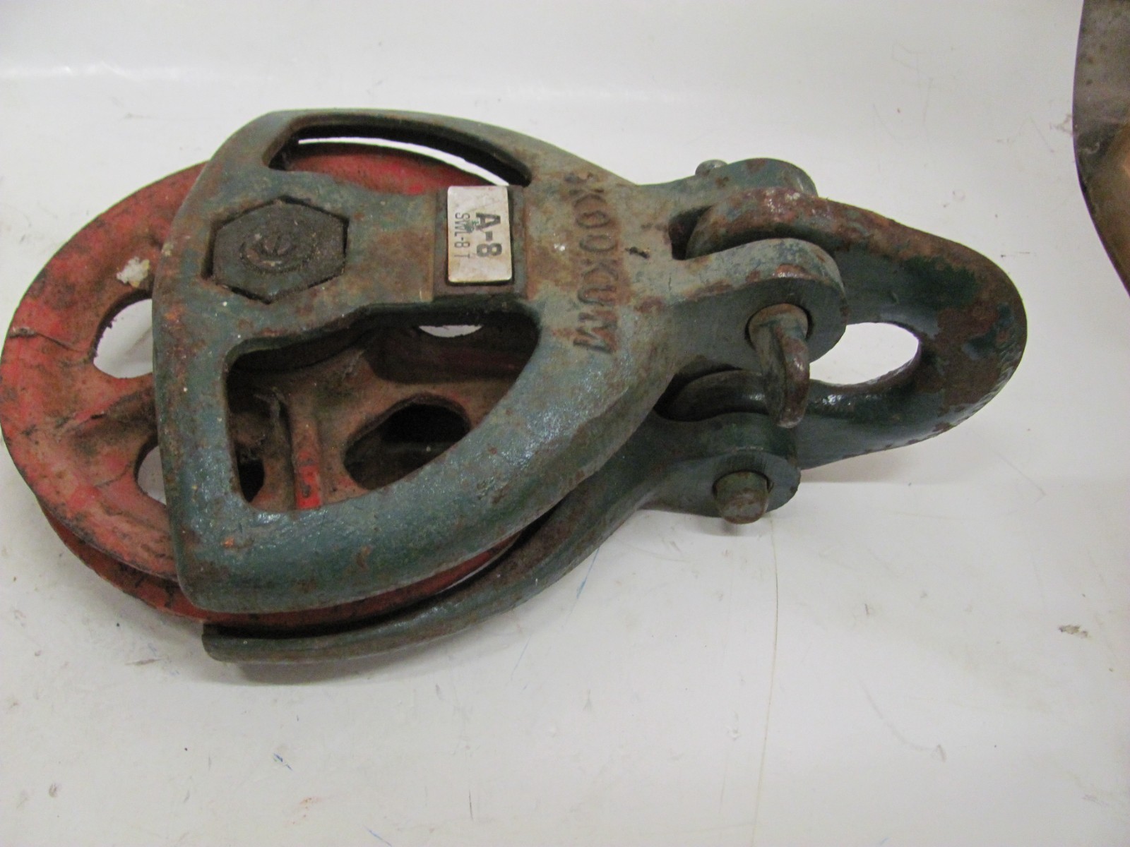 SKOOKUM 8″ A-8 CABLE SNATCH LOGGING RIGGING BLOCK USED EXCELLENT SHAPE 8 TON