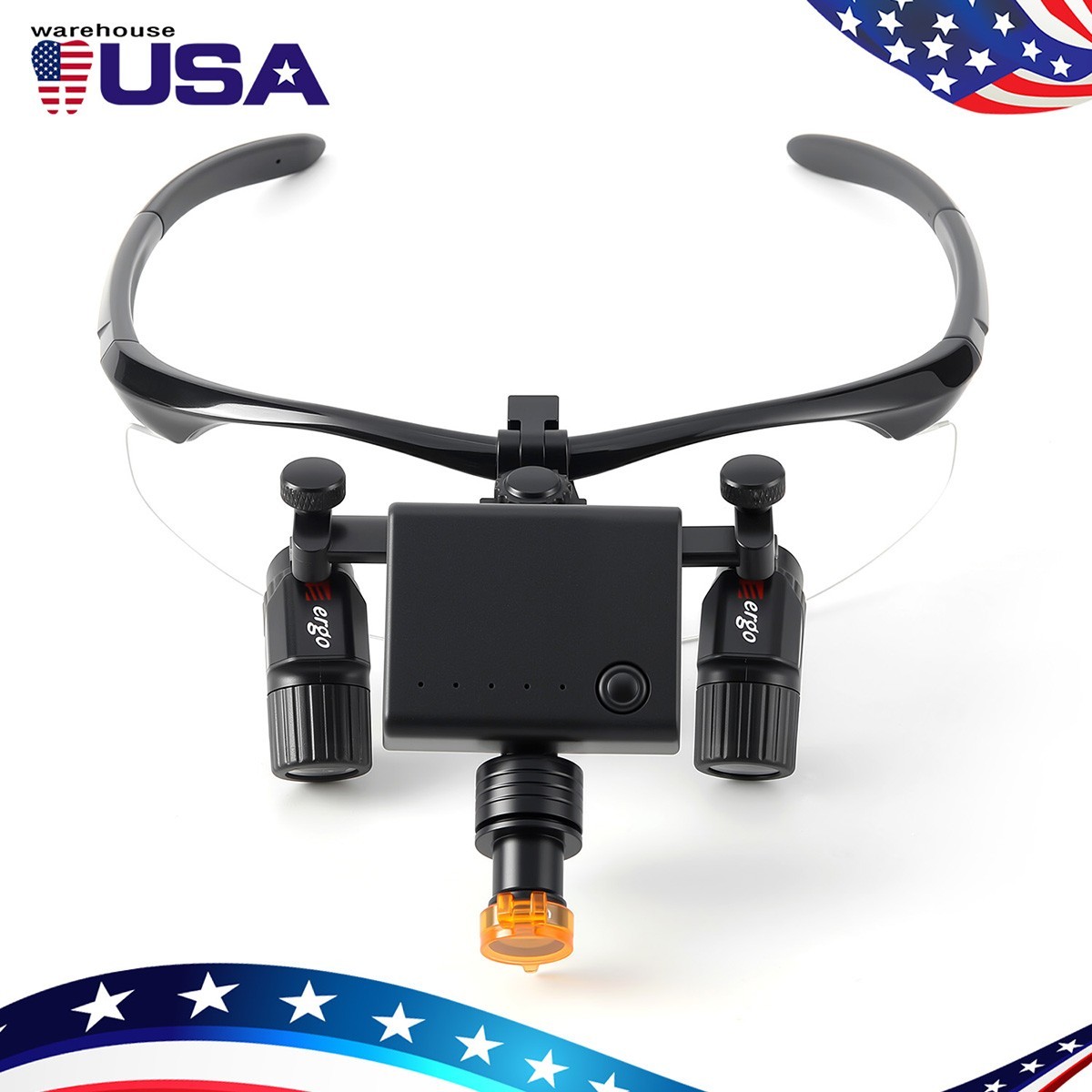 3.0X Dental Medical Ergo Loupes Surgical Magnifier+ 5W LED Surgical Head Light