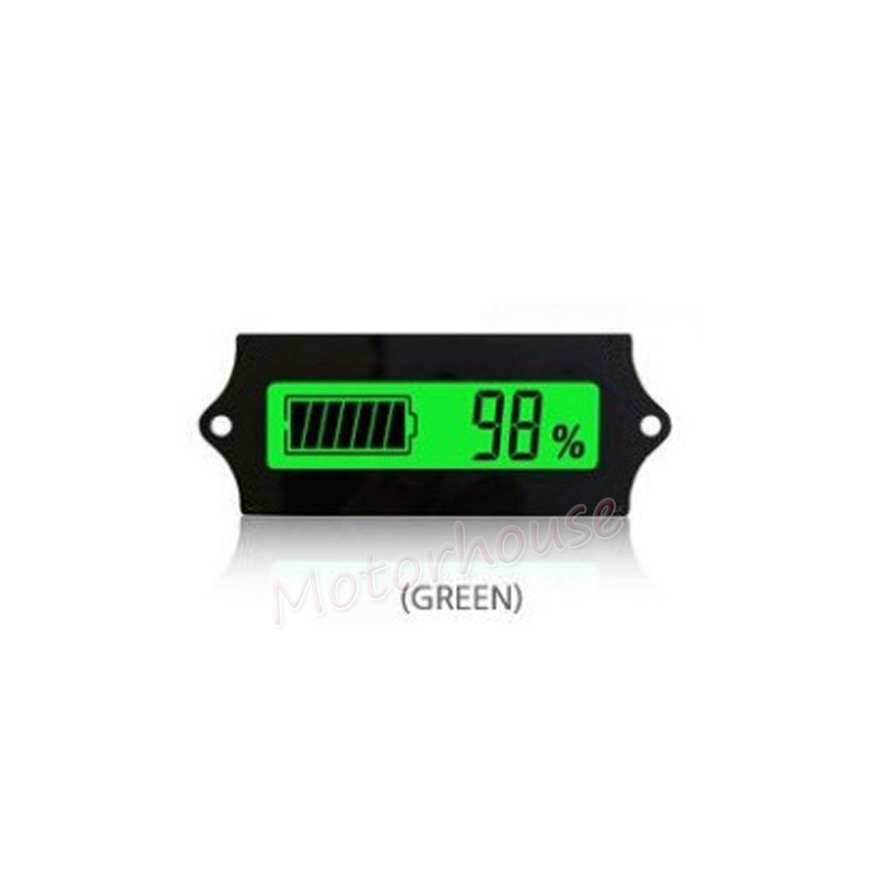 LCD Lead Acid LiFePO4 Lithium Li-ion Battery Volt Meter Capacity Level Indicator