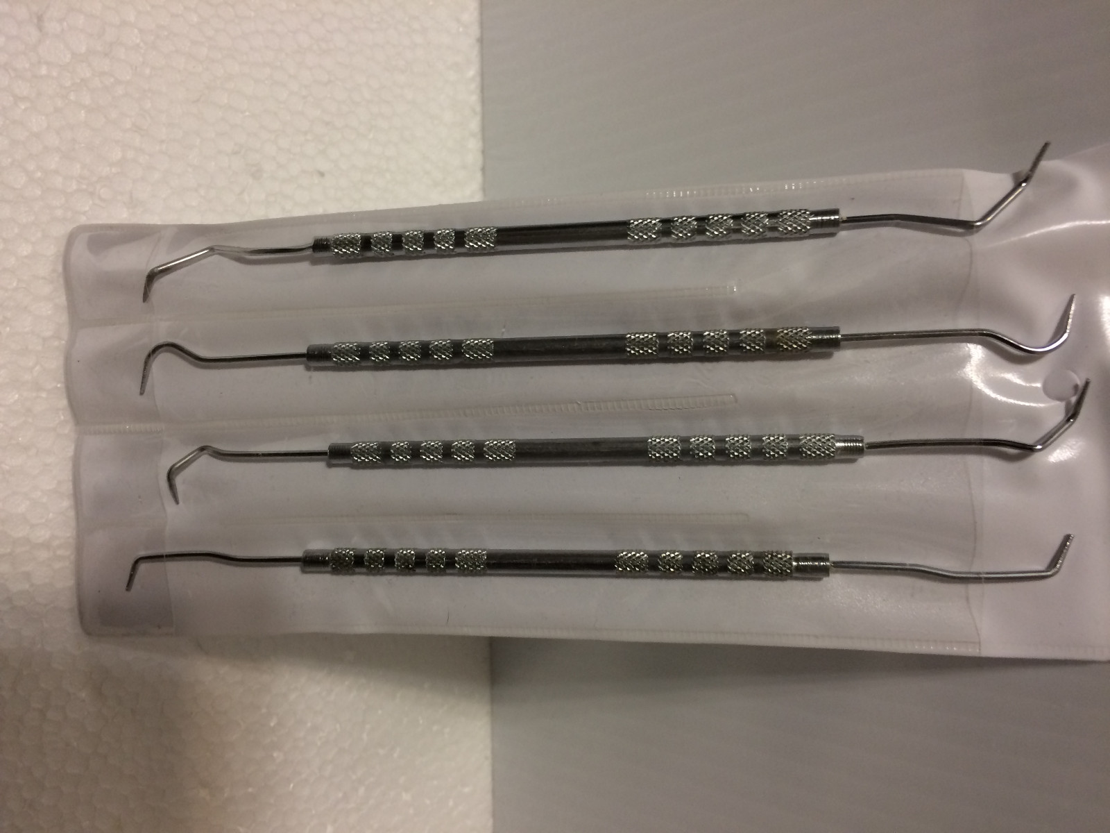 4 pc Double Endedd Dental Pick Set Probe Wax Carver Set, 7″ Long #DD310
