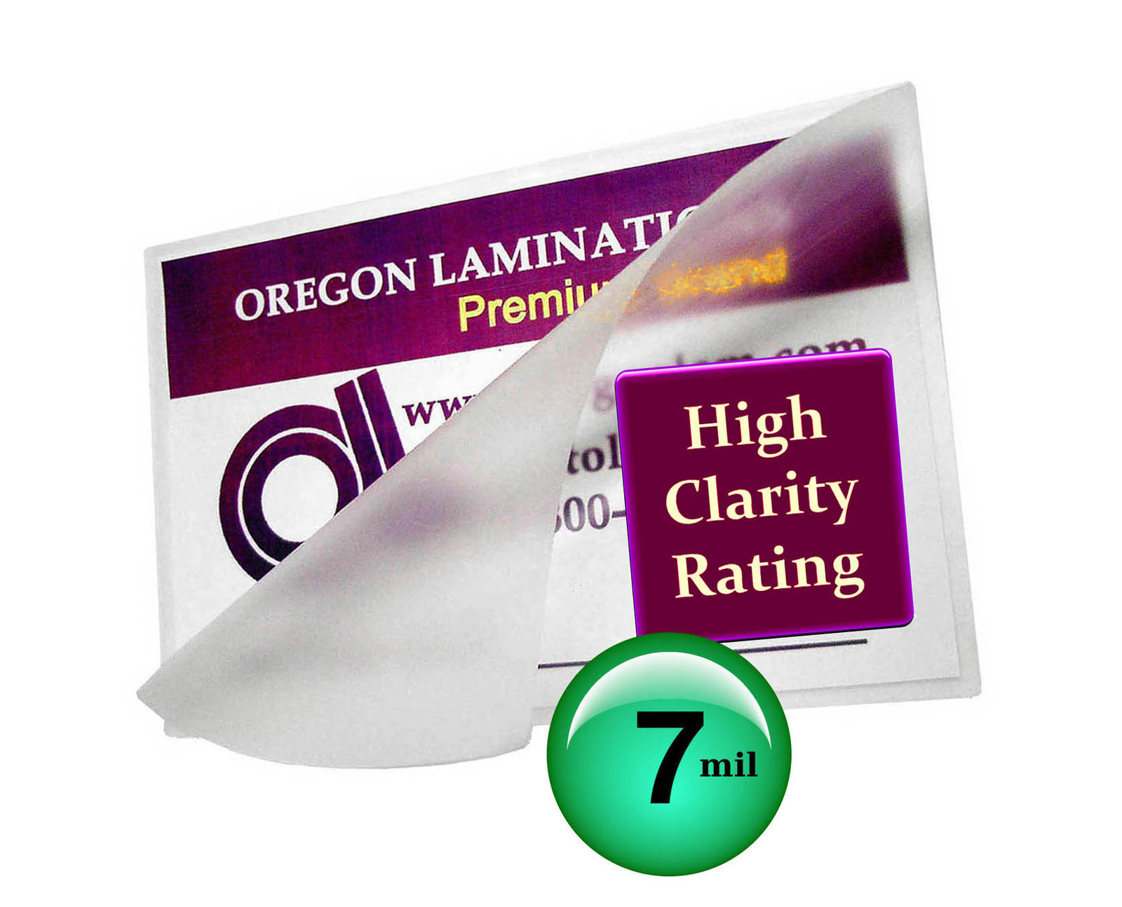 Hot Laminating Pouches 2-1/4 x 3-3/4-inch Business Card [pack of 100] 7 Mil