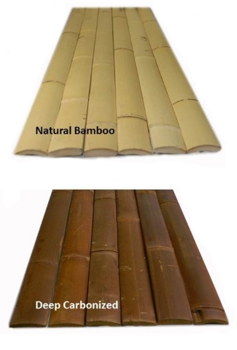 Bamboo Slats/ Half Flat Poles /Plank Fencing -Eco-Garden and Building Material