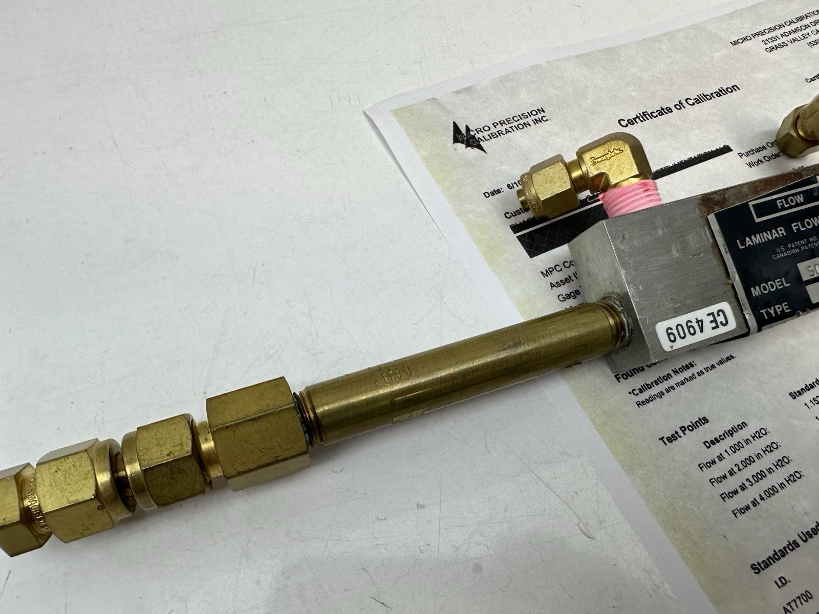Meriam 50MK10-2 Laminar Flow Element LFE