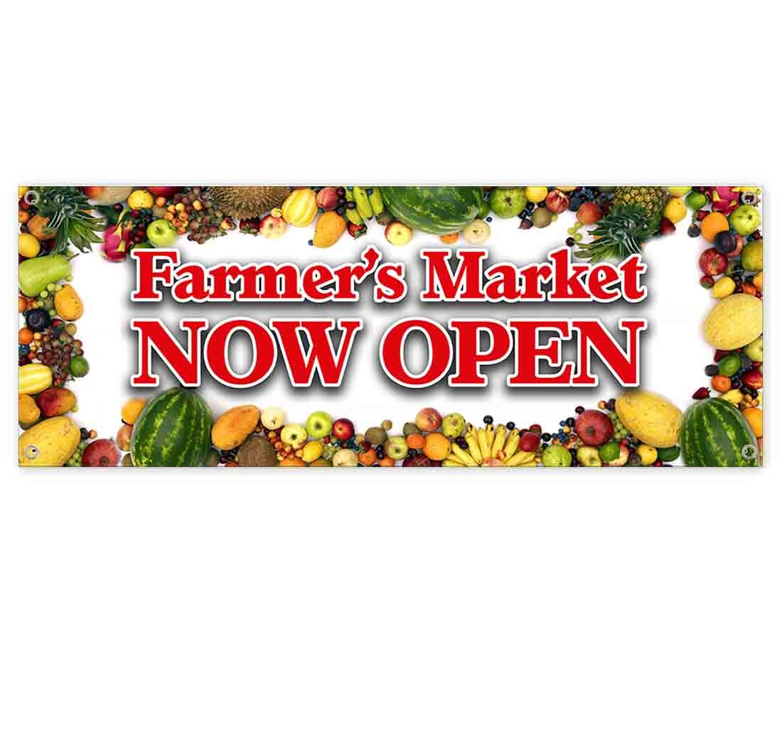 FARMERS MARKET CLEARANCE BANNER Advertising Vinyl Flag Sign INV