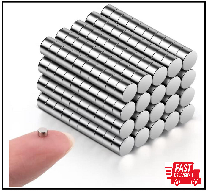 200Pcs Small Magnets, 3×2 mm Mini Tiny Round Magnets, Micro Magnets for Crafts,