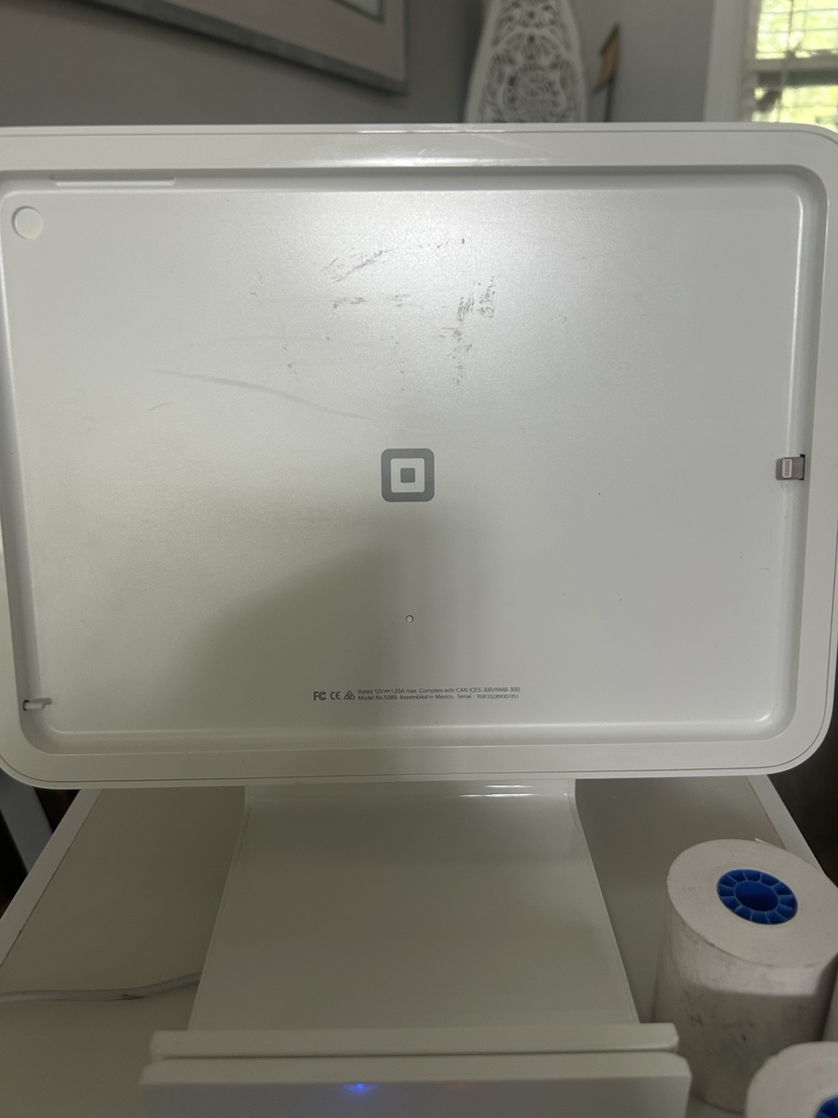 White Square POS System W/ Card Reader & mPOP Hybrid POS Cash Drawer & Receipt