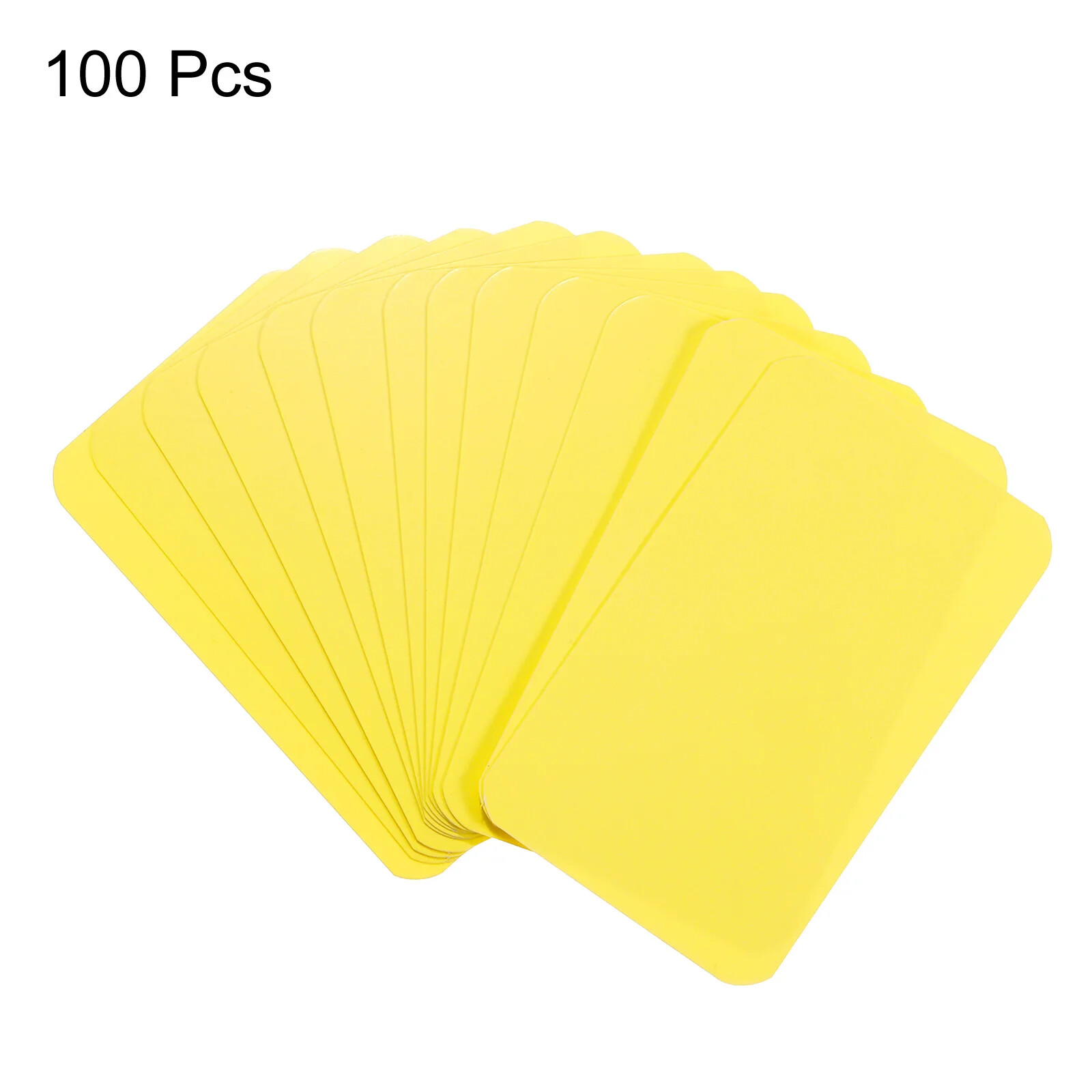 100Pcs 90x54x0.3mm Kraft Paper Card Blank Business Card Message Note Thank