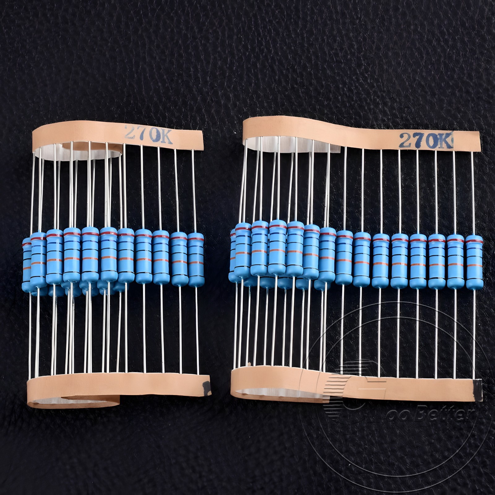 1/4W Metal Film Resistors 0.1% tolerance 1 ohm to 10M ohm available 20 pack