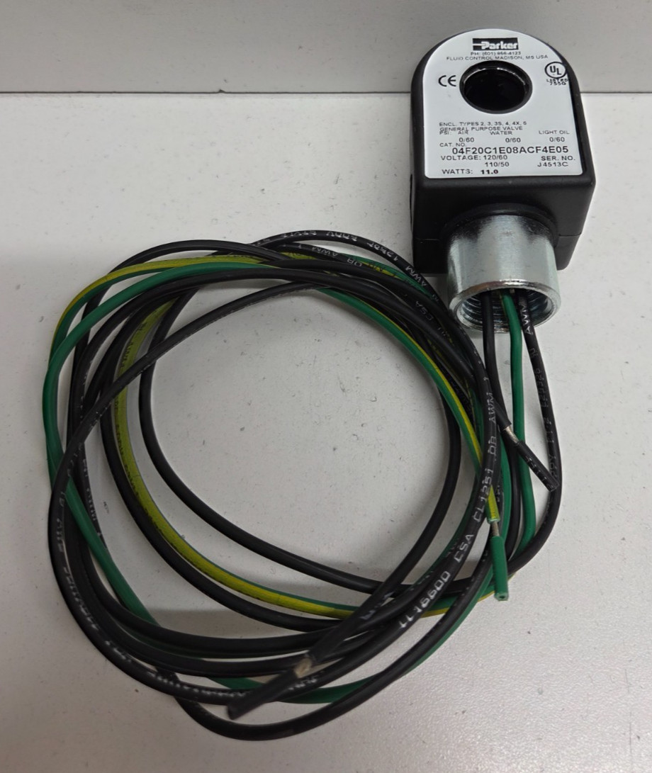 NEW NO BOX! PARKER 120V SOLENOID VALVE COIL 04F20C1E08ACF4E05
