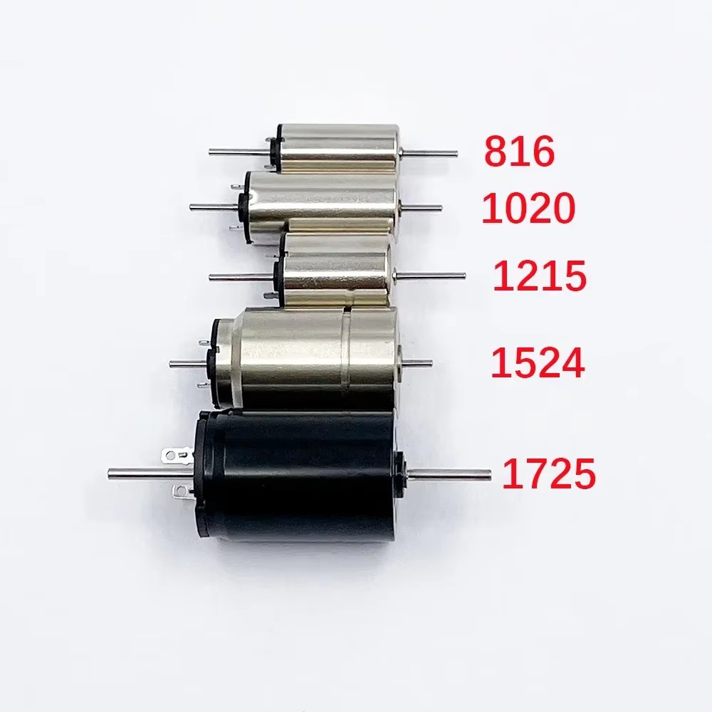 Micro 1PC 816 1015 1020 1215 1524 1725 Coreless Motor High Speed Dual-Shaft DIY