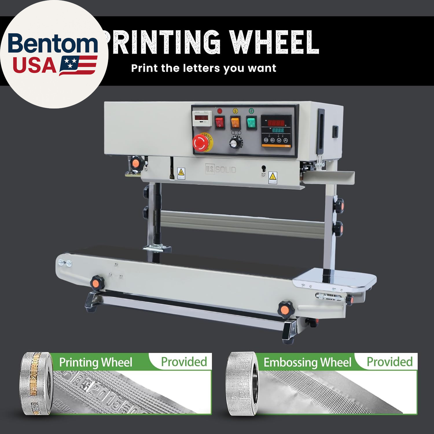 Automatic Continuous Band Sealer with Stand – Industrial Bag Sealing Machine wit