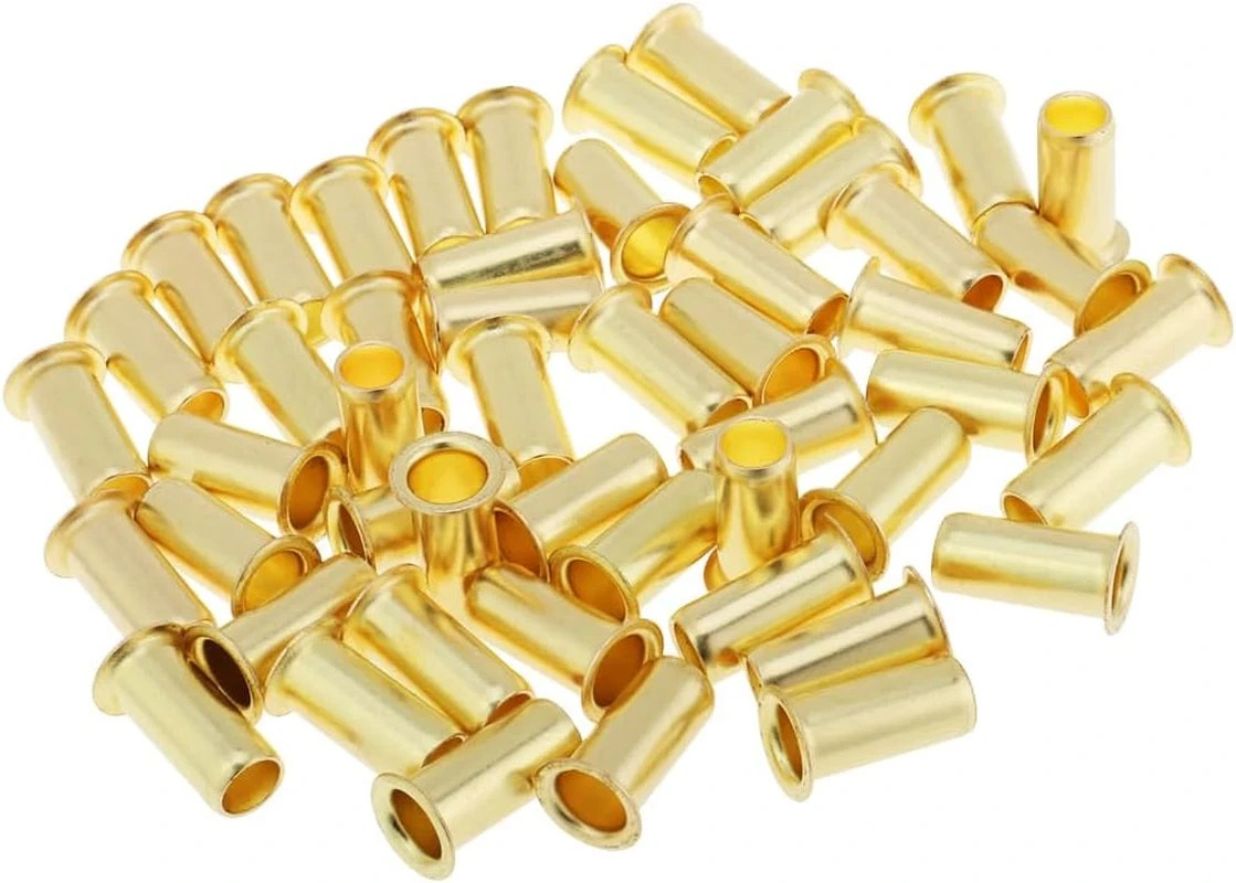3/8-Inch Brass Compression Insert,Brass Compression Fitting(Pack of 50)
