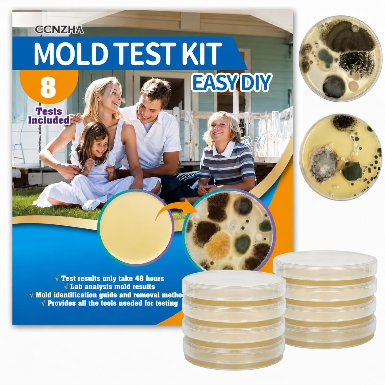 Mold Test Kit for Home DIY Mold Testing Kit with 8 Individual TestsBlack Mold…