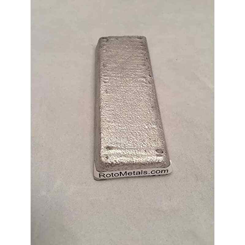 RotoMetals Bismuth Based Alloy Low-Melting Point 158 F Ingot Wood’s Metal 10 lbs