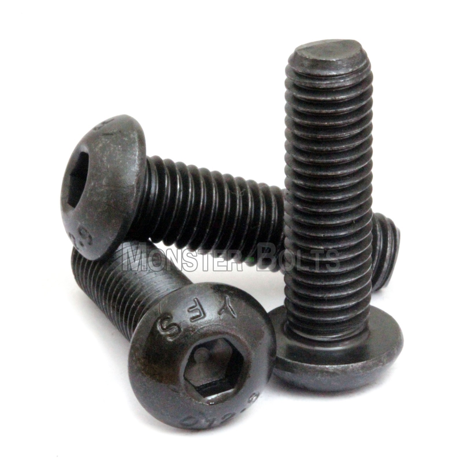 M12 Button Head Socket Cap Screws, 12.9 Steel w/ Black Ox ISO 7380, 1.75 Coarse
